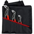Cobra Zangen-Set, 3-teilig rot, gezahnte Griffflächen, integrierter Klemmschutz