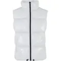 Jerseyweste DEF "DEF Herren DEF Shiny Puffer vest", Herren, Gr. XXL, weiß, 100% Polyester, Westen