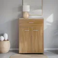 Kommode Sideboard Schrank TOMMY in Sonoma Eiche, Anrichte Highboard mit Schublade und 2 Türen