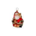Inge-glas - Christbaumschmuck - Santa im Winterwald - Glas - Maße: 13 cm