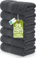 Utopia Towels - Premium Handtücher - 100% gekämmte, ringgesponnene Baumwolle, ultraweich und sehr saugfähig, Dicke Handtücher 41 x 71 CM's, hochwertige Handtücher (6er-Pack, Grau)