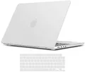 TECOOL Hülle Kompatibel mit neuen MacBook Pro 16 Zoll mit M4 M3 M2 M1 Pro/Max 2021-2024 (A3403 A3186 A2991 A2780 A2485), Ultradünne Schutzhülle Hartschale Case mit Tastaturschutz (EU), Gefrostet Klar