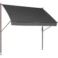 Boxxx Klemmmarkise, Anthrazit, Metall, Textil, Uni, 250x225-275x150 cm, Sonnen- & Sichtschutz, Markisen, Klemmmarkisen
