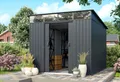 Pergart Geräteschuppen, Gerätehaus Lübeck 89, Anthrazit, 238x278 mit Bodenrahmen
