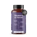 Nullure Memory & Focus Konzentration Complex | Unabhängig getestet | Nootropic | Citicolin CDP Cholin + Ginko + Bacopa | Vegan & Ohne Zusätze | Gedächtnis Kapseln | 60 Kapseln (1 monat)