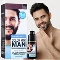 Men Mustache & Beard Dye for Gray Hair to Black, Beard Dye for Men Black in 5...