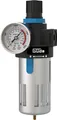 Güde Filter-Druckminderer 1/4 (Anschlussgewinde IG 1/4", max. Arbeitsdruck 10 bar, zum Anbau an Kompressoren/Druckluftleitungen, mit Wasserabscheider, Ablassventil & Manometer)