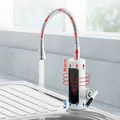 EASYmaxx Warm- & Kaltwasserarmatur elektrischer Wasserhahn Durchlauferhitzer LED
