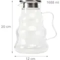 Relaxdays Glaskaraffe (1.69 l) (4052025532093)