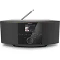 Hama Internet Tischradio DIR150BT AUX, USB, Bluetooth®, WLAN DLNA-fähig, Multiroom-fähig, Spotify Schwarz (00054850) - Schwarz