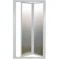 FORTE Nischendusche Domino 90-95 cm Duschtür Faltsystem Duschwand - Weiß