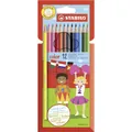 Buntstift STABILO color 12er Pack Farbstift Malstift 12 verschiedene Farben Set