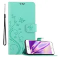 Cadorabo Handyhülle für iPhone 6 / 6S Hülle Apple iPhone 6 / 6S, Hülle Schutzhülle Blumen Flower mit Standfunktion Kartenfach Magnet