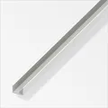 alfer U-Profil 1 m, 10 x 18 x 1 mm PVC (Kunststoff) glatt weiss