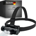 LICHTMEISTER® Stirnlampe (1000 Lumen, 3600 mAh Akku) - Stirnlampe LED wiederaufladbar - extrem helle Kopflampe - Stirnlampe LED