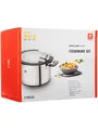 Zwilling SIMPLIFY - Cookware set with cover - 5 items - round - silver