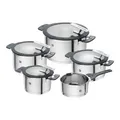 ZWILLING Serie SIMPLIFY Topfset 5 teilig Edelstahl mit Glasdeckeln