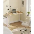 VASAGLE Schreibtisch Computertisc 100x50x76cm schmaler Bürotisch natureichenfarben - Naturbelassen