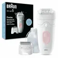 Braun Silk-épil 5, Epilierer für einfache Haarentfernung, wasserdicht, weiche Haut, lange Lebensdauer, mit Rasierkopf für Frauen und Trimmer, 5-030, Weiß/Rosa