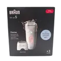 Braun Silképil 5 5 030 Epilierer Einfache Haarentfernung White Flamingo Wet Dry