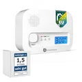 Smartwares Kohlenmonoxid melder, 10 Jahre Sensor, 1.5 Testsieger Wertung, mit Display und Testknopf - FGA-13041