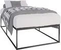 CLP Metallbett Scala Mit Lattenrost I Modernes Bett Mit Stabilem Gestell, Farbe:schwarz, Größe:200x100x46 cm