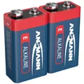 Ansmann 6LR61 Red-Line 9 V Block-Batterie Alkali-Mangan 9 V 2 St.