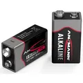 ANSMANN 2 Batterien Red Alkaline E-Block 9,0 V