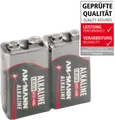 ANS RED 2X9V - Red, Alkaline Batterie, 9-V-Block, 2er-Pack