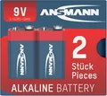 1x2 Ansmann Alkaline 9V-Block red-line