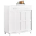 SoBuy Schuhschrank Buffet Küchenschrank Sideboard Kommode Weiß FSB84-W