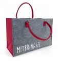 heimtexland Einkaufsshopper Universal Filztasche Einkaufstasche Filz Shopper, 24 l, Henkel Tragetasche - strapazierfähig langlebig nachhaltig