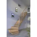 STARWOOD Systemtreppe "Lindos", Eichenholz, 13 Stufen, max. Geschosshöhe 300 cm - braun