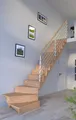 Holztreppe Lindos (Eiche) in  ¼ gewendelter Ausführung rechts-100 cm-Design G...