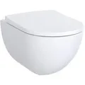 Wand-Tiefspül-WC Geberit Acanto 350 x 510 x 335 mm, spülrandlos, weiß - 500600012