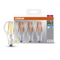 3 x Osram LED Filament Birnen 11W = 100W E27 klar 1521lm neutralweiß 4000K Lampe