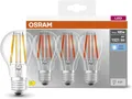 OSRAM LED Base Classic A100 E27 Filament klar 1521lm 4000K kaltweiß 3er Box