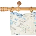 SN DECO GROUP Gardinenstange Pisa, 1-läufig, Fixmaß, mit Bohren, verschraubt, Holzwerkstoff, 28 mm, Holz, verschiedene Längen und Farben, Komplettset braun 140 cm