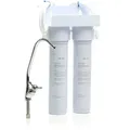 Naturewater Nw-2-ppuf 2 Stufen Untertisch Wasserfilter, 5 Μ, Sedimentfilter Und Ultrafilter Filtereinsatz, Mit Schnellanschluss, Wasserhahn