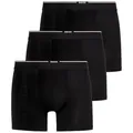 BOSS Boxer Boxer Brief 3P Bamboo (Packung, 3-St) mit Logoschriftzug auf dem Bund schwarz XL