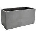 VIVANNO Maxi Pflanztrog Pflanzkübel - 80x40x40 cm, Elegant im Beton-Design, Fiberglas, Frostsicher & Wetterfest, Ideal für Innen & Außen