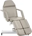 CLP Hydraulische Kosmetik-Liege Split I Massage-Liege Mit Kunstleder-Bezug, Farbe:grau