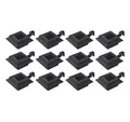 vidaXL Außen-Wandleuchte, Solar-Außenleuchten 12 Stk. LED Rechteckig 12 cm Schwarz