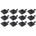 Solar-Außenleuchten 12 Stk. LED Rechteckig 12 cm Schwarz