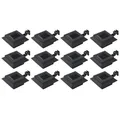 vidaXL Solar-Außenleuchten 12 Stk. LED Rechteckig 12 cm Schwarz