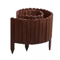 Gartenwelt Riegelsberger Rasenkante Rollborder Rasenkante aus Tannenholz Umzäunung Mähkante für den Garten, Braun