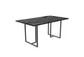 loft24 Esstisch Astor, Tisch in Marmoroptik mit Metallgestell, Breite 162,5 cm
