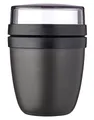 Mepal Aufbewahrungsschüssel Mini Lunchpot ELLIPSE, Schwarz, Ø 9 cm, Polypropylen