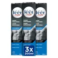 Veet Men Enthaarungscreme Rücken Arme Beine empfindliche Haut 3x200 ml