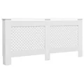 Heizungsverkleidung Heizungsabdeckung Heizkörperabdeckung Weiß 172×19×81,5 Cm MD